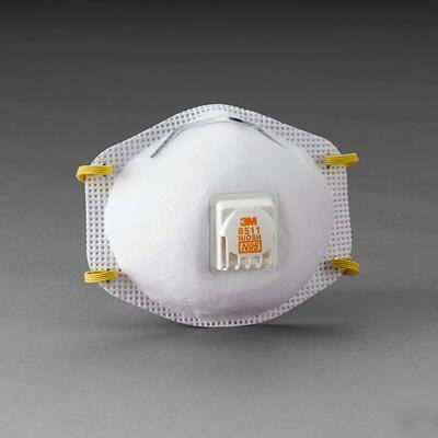 8511 3M respirator w/ cool flow exh valve 80 ct 