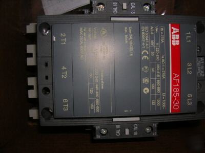 Abb AF185-30 contactor and 4 accessories, pictures