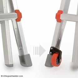New little giant ladder tip & glide wheel kit