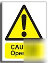 Open pits sign-semi rigid-300X400MM(wa-032-rm)