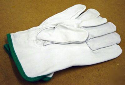 Goatskin, grain, drivers glove- w/ keystone thumb