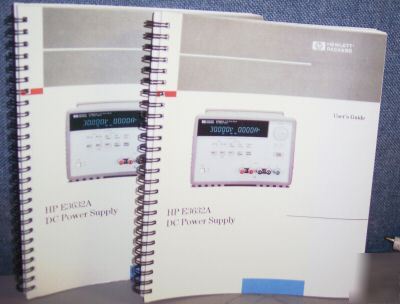 Hp E3632A dc power supply service + users guide manual