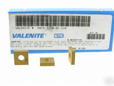 New 80 valenite sncx 1103 2C V1N carbide inserts P313