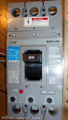 New ite 200 amp FXD63B200 circuit breaker old stock