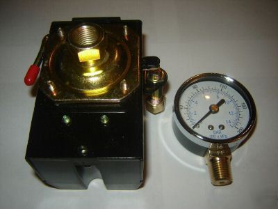 New pressure switch w/ gauge 95-125 replaces furnas