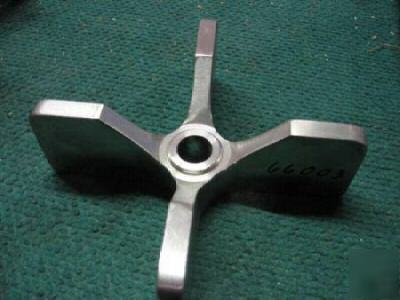 Wwc waukesha centrifugal pump impeller 316 s/s size #6