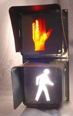 Signal lights, walk/don't walk , one pair used
