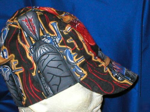 Welding biker hat hats cap caps big wheels