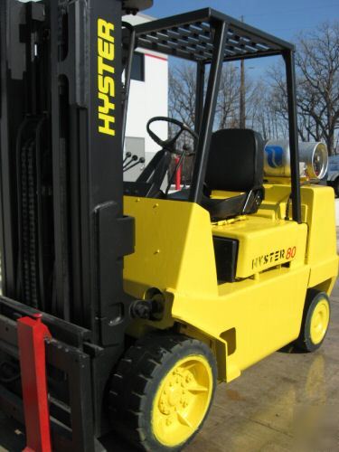  hyster S80XL 8000# lift truck fork forklift hilo 