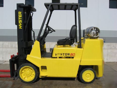  hyster S80XL 8000# lift truck fork forklift hilo 